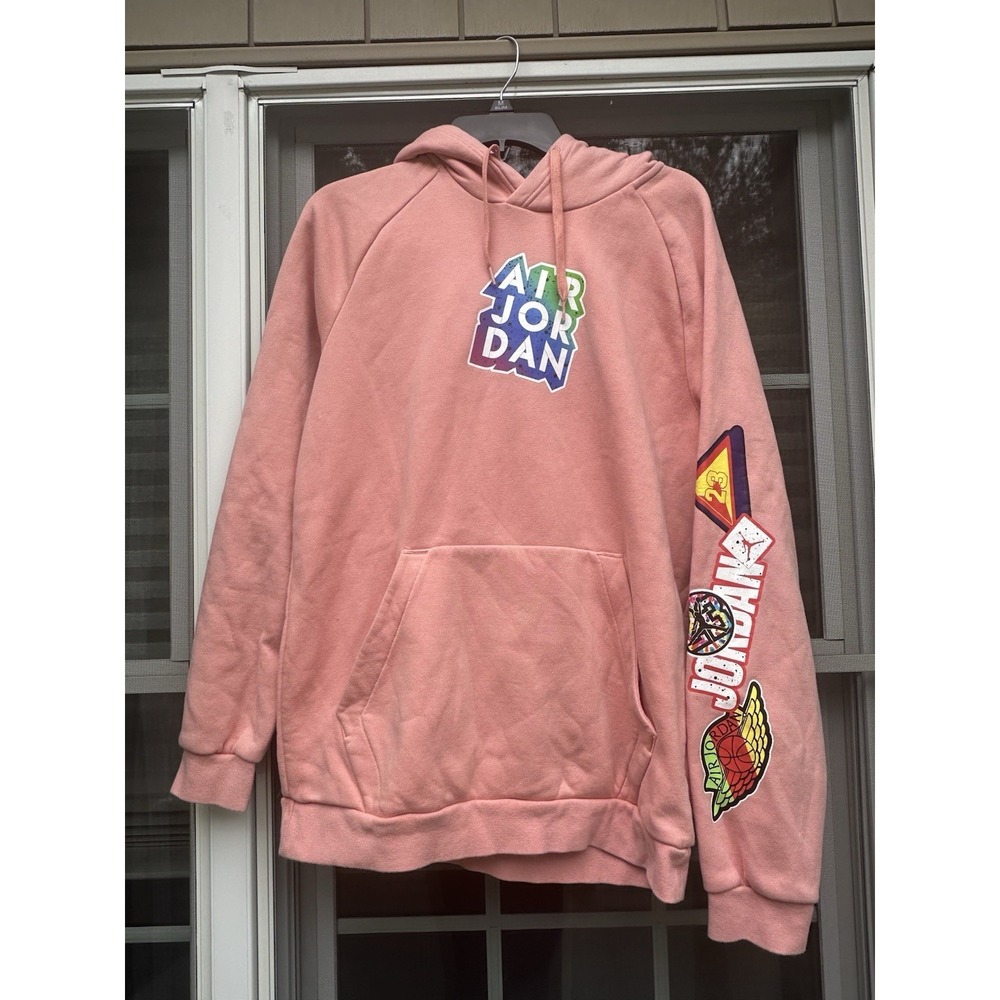Nike Air Jordan Jumpman Sticker Logo Hoodie Mens Size medium